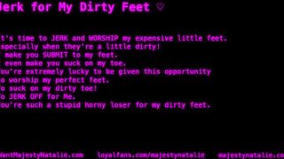 JERK OFF FOR MY FEET LOSER - FEMDOM POV PRINCESS IWANTCLIPS FEET SOLES TOES