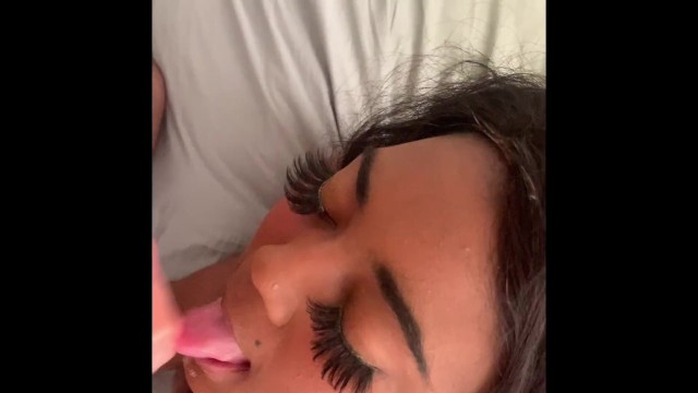 BLACK BBW SLUT HAS CUM FOR BREAKFAST