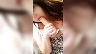 Deepthroat teasing findom