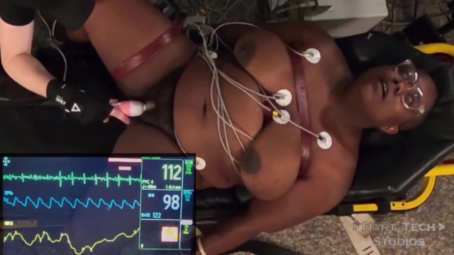 Black BBW Orgasms Over And Over Again With Medical Heartrate Monitor