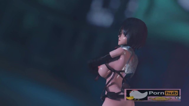 mmd r18 Bunny Style Tara Mikasa Ackerman 3d hentai