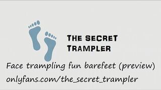 Face trampling fun barefeet (preview)