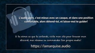 Bonne petite sissy salope en cage finit à la table de traite [French Audio-only porn]