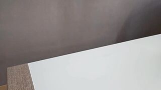 SadoFetishCouple ???? Foot fetish slave cum under my nylon feet! Cumshot blocking, foot fucking