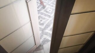 he spied on as stepsister puts on stockings, could not resist and fucked her, footfetish dirty talk