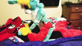 Spike bareback Breeds Piper the Bun doggy style @SucarioAD