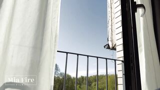 Morning hot sex, sucked his dick, and he licked my pussy, beautiful romantic CREAMPIE - MIA FIRE