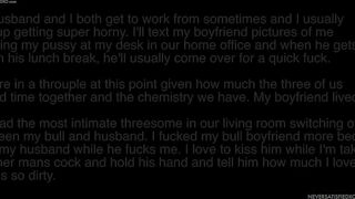 cuckold husband and hotwife have intimate threesome with their bbc boyfriend in living room
