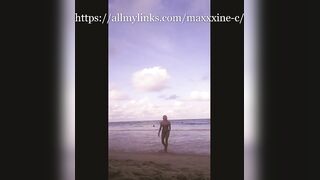Peeing at another public Beach in Brazil - MILF PEE MAXINE CAYENNE