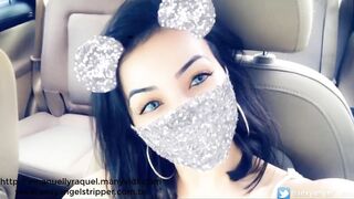 Sexy Latina Public Exhibitionist SAFADA se exibindo em Publico