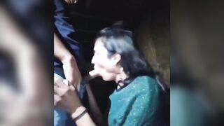 Not very decent street prostitute amateur shemale cum on face and fuck