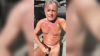 UltimateSlut Tanned Owned Sex Slave Masturbates Outdoor In Public