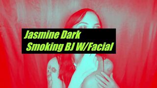 Bimbo with Hot Lips Smokes & Gets Massive Facial