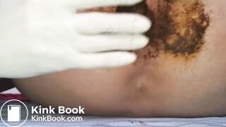 Caca culotte, étalage, masturbation et éjaculation scato