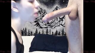 teen deepthroats 10 inch monster gagging teen see her throat swell