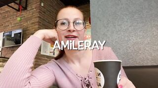 Outdoor Public Pissing in Toilet's Cafe 3 times compilation