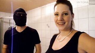 Viktoria Goo drinks piss, gets fucked & massively facialized and let the cuckold boy film it