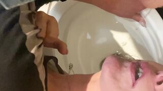 First time a lot Pee in my mouth next I give him blowJob with cum in my mouth