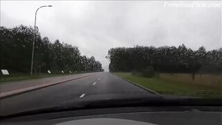 Hot mature slut fucked my car then she pissed on it and I hard fucked her to multiple orgasm.