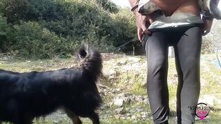 nippleringlover pierced pussy big labia rings peeing outdoors & flashing stretched nipple piercings
