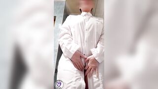 Nurse pee in hospital bathroom. Girl piss. | Kinky Dove