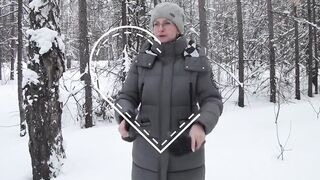 Amateur Outdoor Peeing Compilation Winter