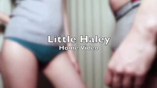 Step sister pressed me to the wall and made me cum in her panties