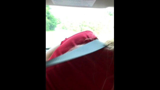 **EXTREMELY DANGEROOUS** Teen rides my dick while driving home from Christmas dinner PT 2