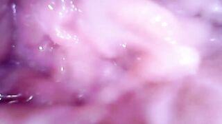 Fingering hairy pussy EXTREME CLOSE UP INTERNAL CAMERA