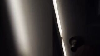 I creeped on my hot blonde teenage girlfriend in the shower!