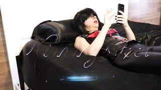 femdom cock cage slave 2 minutes cum challenge (failed) DAY#6