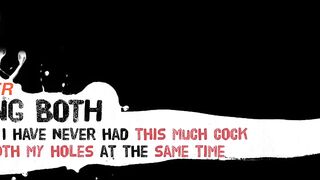 #58 Trailer–I have never had THIS MUCH COCK in BOTH MY HOLES at the SAME TIME • BeingBoth