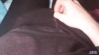 POV my pp playing with vibratjr and cum