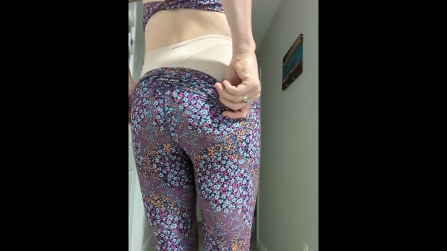 Femboy in Yoga Pants Stretches those Creamy Hamstrings