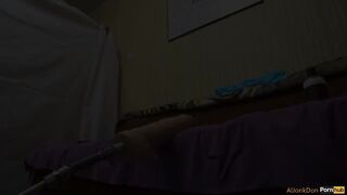 Beat the buns a huge dildo and cum