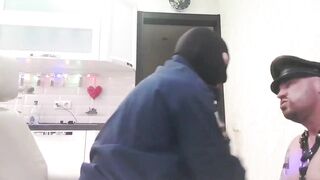 ANGRY ALPHA male DOMINATES very HARD and gives VERY STRONGS SLAPS with HANDS and FEET , and HAND GAG