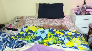 White trash post op trans girl unboxes her new dildo and fucks her asshole till she squirts