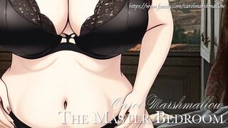 The Master Bedroom: BBW goth trans girl in stockings strips for you