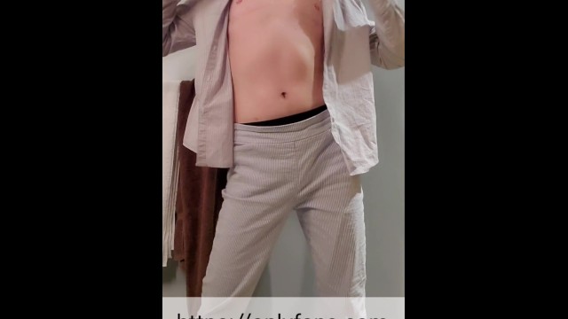 Trans guy strips his Sunday clothes (full video on onlyfans)