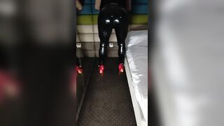 Amazing Bimbo Doll Latex Leggings Big Tits TS