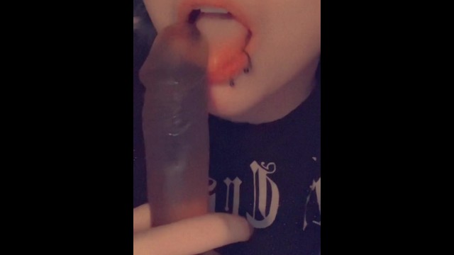 POV; your little brother sends you a video of him sucking his dildo off- ONLYFANS-thepuppyincubus