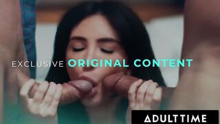 ADULT TIME - Scarlett Sage Swaps Husband's With Spanish Babe Carlita Ray For WILD SWINGER FOURSOME!