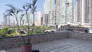 We are meeting our new neighbors. Couple swap, English captions