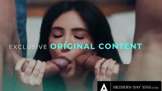 MODERN-DAY SINS - Horny Swingers Try FULL SWAP FOURSOME With Teens! With Shay Sights & Chloe Temple