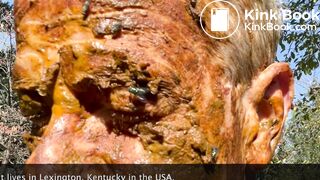 Black Man Shits, Pisses & Cums in Closeted Newsman's Mouth & Face