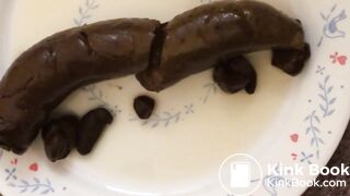 Ma nana en plein exercice rectal