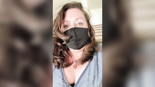 BBW Pissing Down Stairs