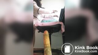 Latina Teen Riding Shitty Dildo