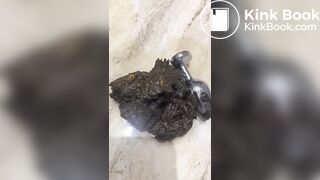 Hot Woman Shitting With Anal Plug