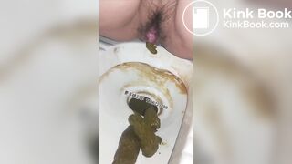 Beautiful women pooping in the toilet 36